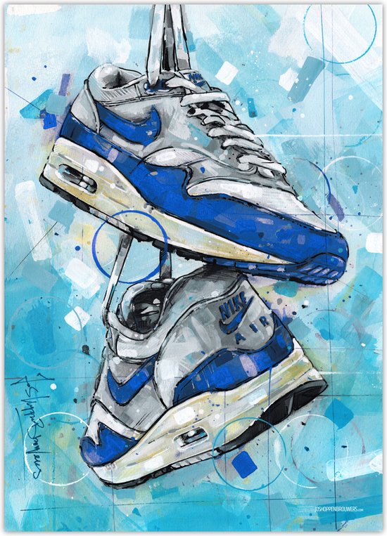 Sneaker poster OG blue 50x70 cm