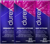 Durex Orgasm Intense - Stimulerende Gel voor Intensere Orgasmen - 3 x 10 ml (60 toepassingen)