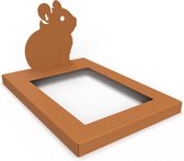 Gedenksteen - Cortenstaal - Open - Graf - Gedenkartikelen - Graf versiering - Gedenkplaatje - Hamster