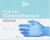 Etos Wegwerp Handschoenen -M- Poedervrij - Antislip - Blauw - 50 stuks