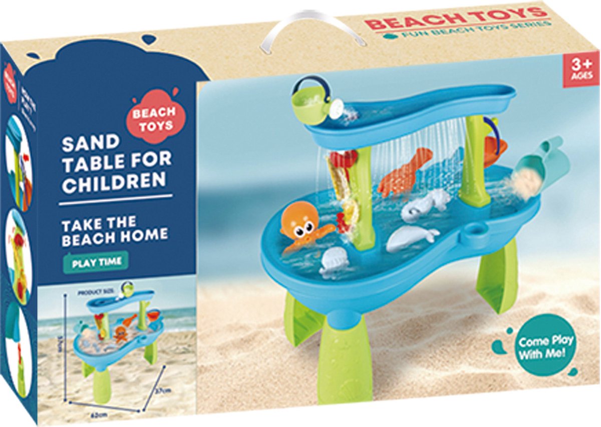Beach Toys Zand- En Watertafel Met Accessoires 19-delig — afbeelding 3