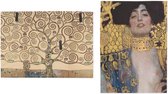Set de 2 torchons - collection art - Klimt de Boom, Klimmt Judith - 100% coton 50 x 70 cm par supervintage