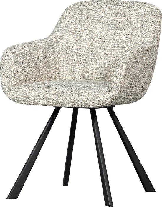 WOOOD Juno Chaise de salle à manger - Polyester - Avoine - 79x58x58