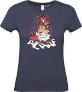 Dames t-shirt Alaaf | Carnavalskleding dames | Carnaval Kostuum | Foute Party | Navy Dames | maat M