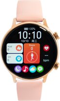 DARZ Ultra HD Pro Smartwatch - Smartwatch Dames - HD Touchscreen - Horloge - Stappenteller - Bloeddrukmeter - Saturatiemeter - Hartslag – Roze - iOS en Android