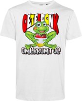 T-shirt Oeteldonk Omèrrumt Oe | Carnavalskleding heren | Carnaval Kostuum | Foute Party | Wit | maat L