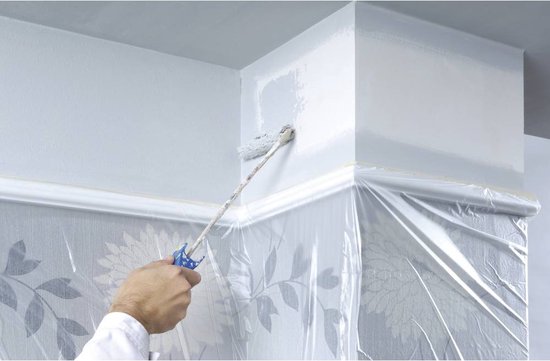 Tesa Easy Cover Film De Protection Universel 33m X 1,1m - Ruban De Masquage Peinture