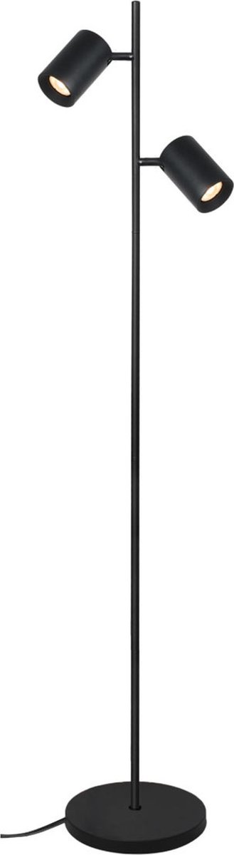 Artdelight Vloerlamp Megano 2 Lichts H 150cm Zwart