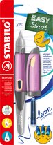 STABILO EASYbirdy - Ergonomische Vulpen - Linkshandig - Pastel Edition - Zacht Roze /Apricot Pastel - Speciale L Punt