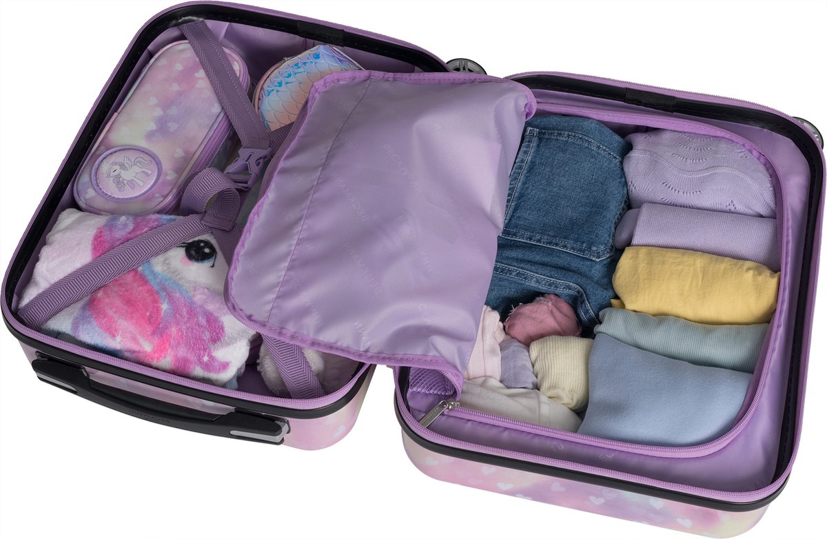 Beckmann koffer - kind - Unicorn Princess Purple - 22 liter - BE-7060060 — cadeau in Spellen & Speelgoed - foto 3