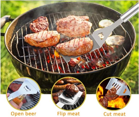 ForDig 32-Piece BBQ Set - Barbecue Accessories Incl Carry Bag - Tools
