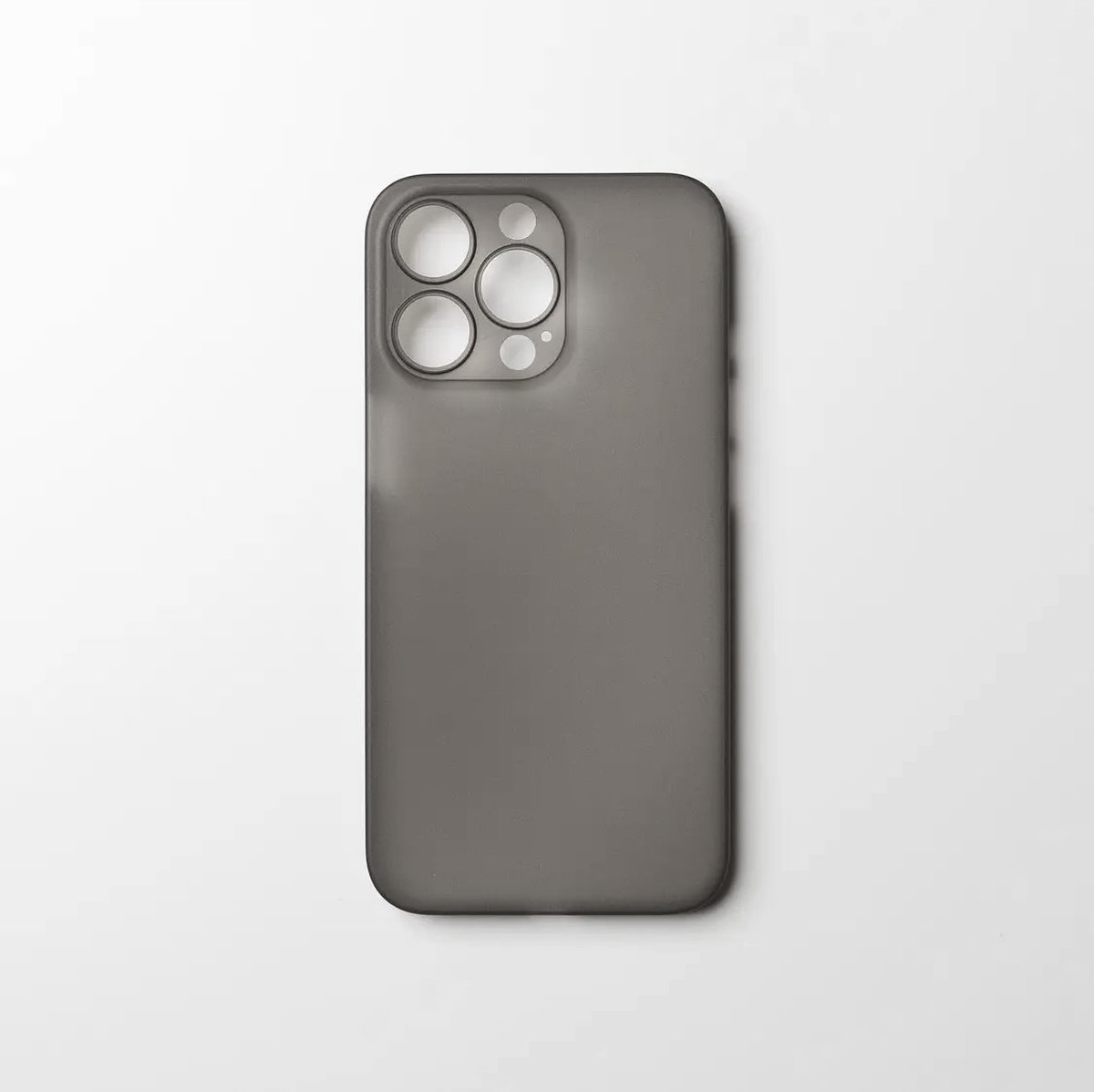 Silq - Ultra Dun iPhone 15 Pro hoesje - Frost Zwart
