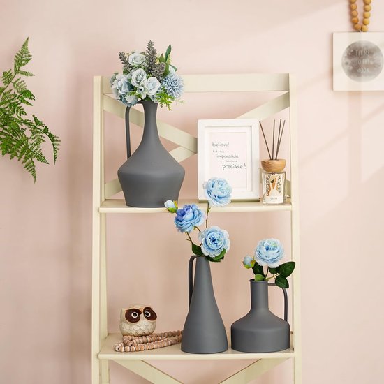 Huisdecoratie eenvoudige Scandinavische keramische vaas, creatieve lichte luxe woonkamer tafel bloemstuk, gedroogde bloemdecoratie, moderne ornamenten bloemenvaas (geel, L Huisdecoratie eenvoudige Scandinavische keramische vaas, creatieve lichte luxe woonkamer tafel bloemstuk, gedroogde bloemdecoratie, moderne ornamenten bloemenvaas (geel, L