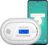 Bol.com Aroha Smart Connect Koolmonoxidemelder - 10 jaar batterij - Slimme CO melder met app Tuya & SmartLife app via WiFi - Sma... aanbieding