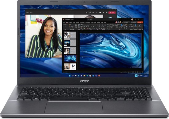 Acer Extensa 15 EX215-55-541N Intel® Core™ i5 i5-1235U Laptop 39,6 cm (15.6") Full HD 8 GB DDR4-SDRAM 512 GB SSD Wi-Fi 6 (802.11ax) Windows 11 Pro Grijs - Acer - Hoofdafbeelding