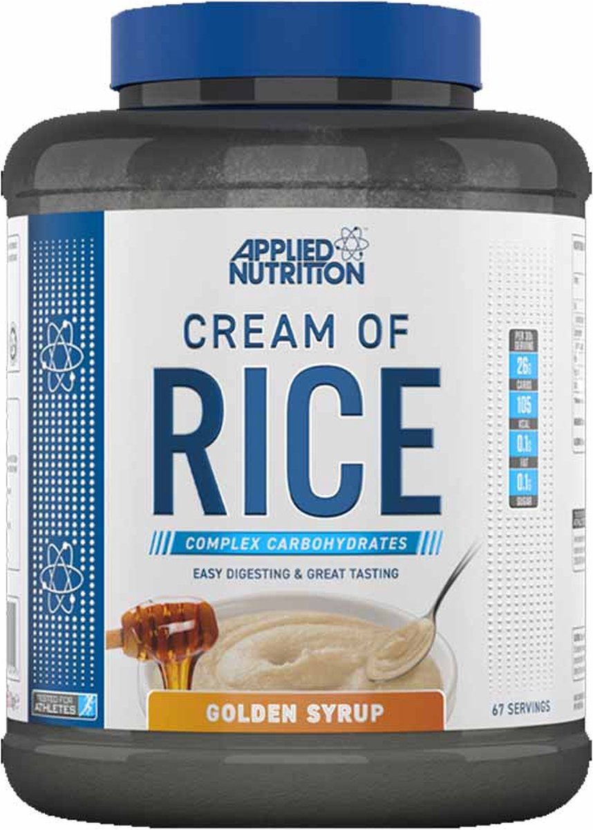 Goedkoopste Cream of Rice (Golden Syrup - 2000 gram) - APPLIED NUTRITION - Weight gainer - Mass gainer - Sportvoeding