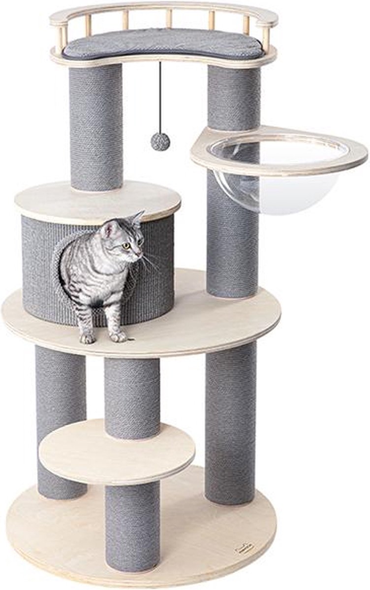 Kattenboom - krabpaal - kattenmand - klimboom katten