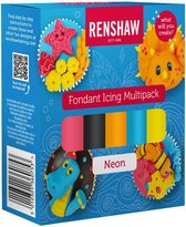 Renshaw Fondant Icing Multipack Neon Kleuren 5x100g