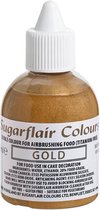 Sugarflair Airbrush Kleurstof - Voedingskleurstof - Goud - 60ml