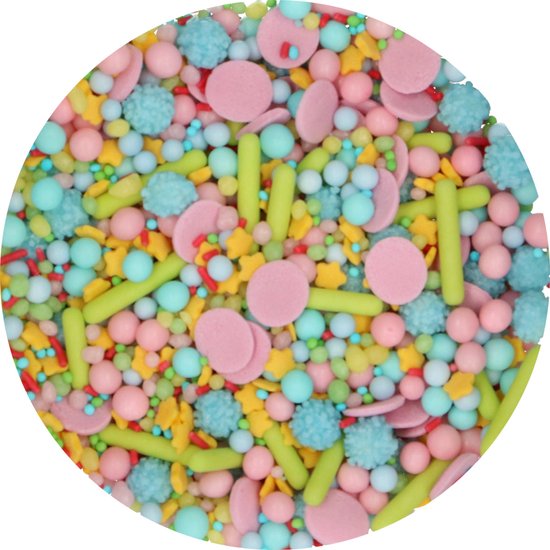 FunCakes Sprinkles Taartdecoratie - Sprinkle Medley - Happy - 65g