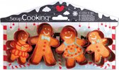 Scrapcooking - Koekjesuitstekers - Gingerbread Man - Set/4