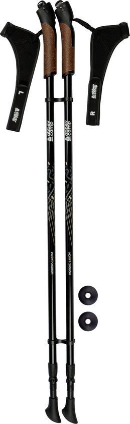 Abbey Nordic Walking Stokken - Telescopisch Verstelbaar - Paar - Zilvergrijs