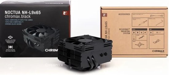 Noctua NH-L9x65 chromax.black - voor Intel LGA 1851, 1700, 1200, 1156, 1155, 1151, 1150 - AMD AM5, AM4