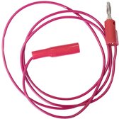 Mueller Electric BU-2031-A-24-2 Meetsnoer [Bananenstekker 4 mm - Mini-krokodillenklem] 0.6 m Rood 1 stuk(s)