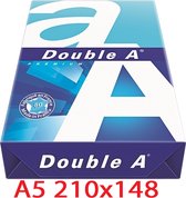 Double A - A5 Formaat - Wit - 500 vel