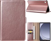 Phreeze Luxe Tablet Hoes - Geschikt voor Samsung Galaxy Tab A9 Plus Hoesje - 2023 - 11 inch - Vegan Leer - Magneetsluiting - Tablet Case Cover - Rose Goud