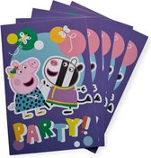 Cartes d'invitation Peppa Pig 5 pièces