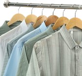 Uittrekbare kledingstang, 38-137 cm, garderobestang van roestvrij staal, verstelbare kledingstang voor slaapkamer