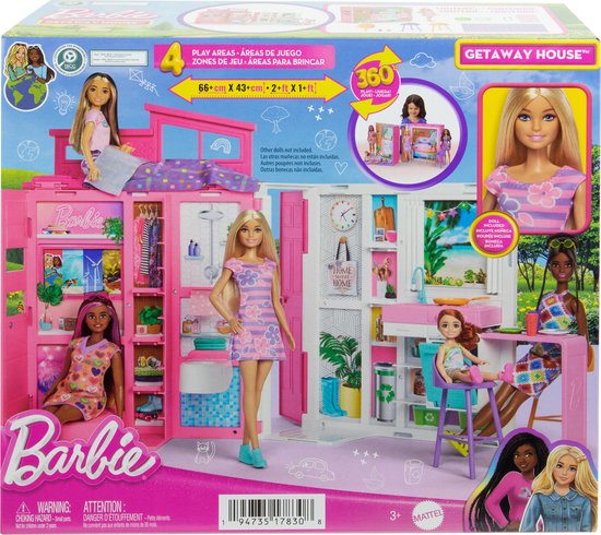 Barbie 65 jaar Vakantiehuis - Barbiepop - Barbiehuis
