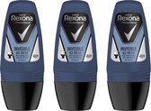 Rexona Deo Roller - Invisible Ice - Voordeelverpakking 3 x 50 ml