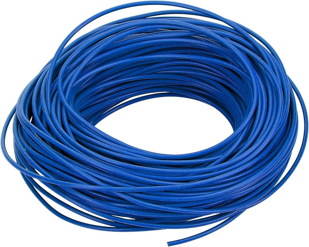 10 meter voertuigkabel FLRY-B 1,0 mm² blauw I voertuigkabel I kabel voor voertuigelektronica