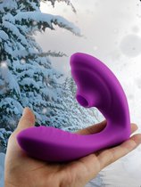 Mary - sucking vibrator - Woman's Vibration Massager met pulserende lucht - Mary®/ paars