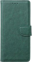Multimedia & Accessoires PU Lederen Wallet Book Case Hoesje geschikt voor Samsung Galaxy S24 Ultra – Groen - Portemonnee – Met Stand – Kaarthouder – Pasjes Houder – Magneet Sluiting – Bookcase