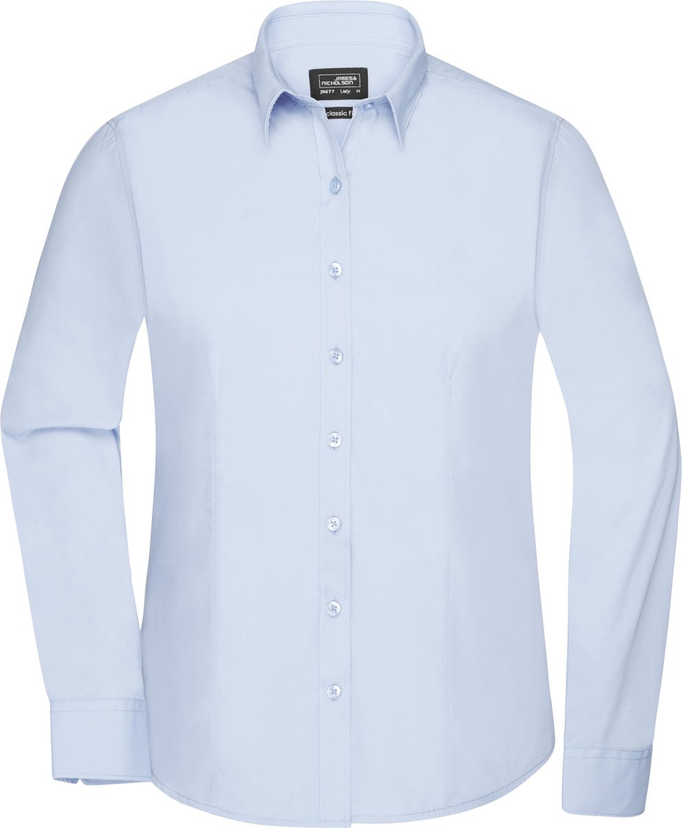 Daiber Blouse Dames Met Lange Mouwen (Licht Blauw) Maat M