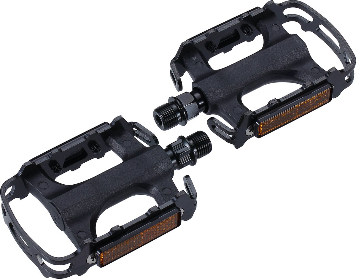 BBB Cycling Mount&Go 2.0 Fietspedalen Stadsfiets, MTB & E-bike Pedaal - Universeel - Duurzame Platformpedalen met Reflectors - Zwart - Trappers Fiets - BPD-15B – foto 6