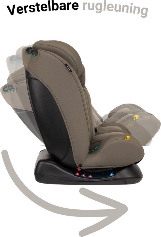 Novi Baby® Lucas Premium - Autostoel - I-Size - Dark Taupe - Groep 0-1-2-3 van Novi Baby® — afbeelding 3