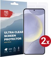 Rosso Lot de Duo films de protection d'écran Ultra transparents adaptés au Samsung Galaxy S24 | Feuille de TPU | Case Friendly | 2 pièces