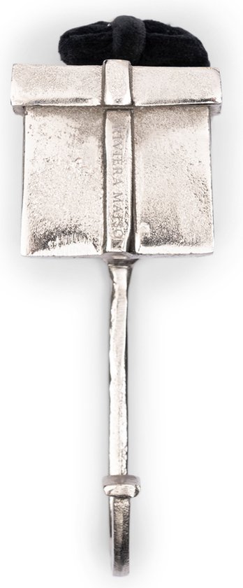 Rivièra Maison Lovely Gift Hook Kleding en jassenhaak - Aluminium - XL Handdoekhaakje - Kapstokhaak - 20cm x 7,5cm