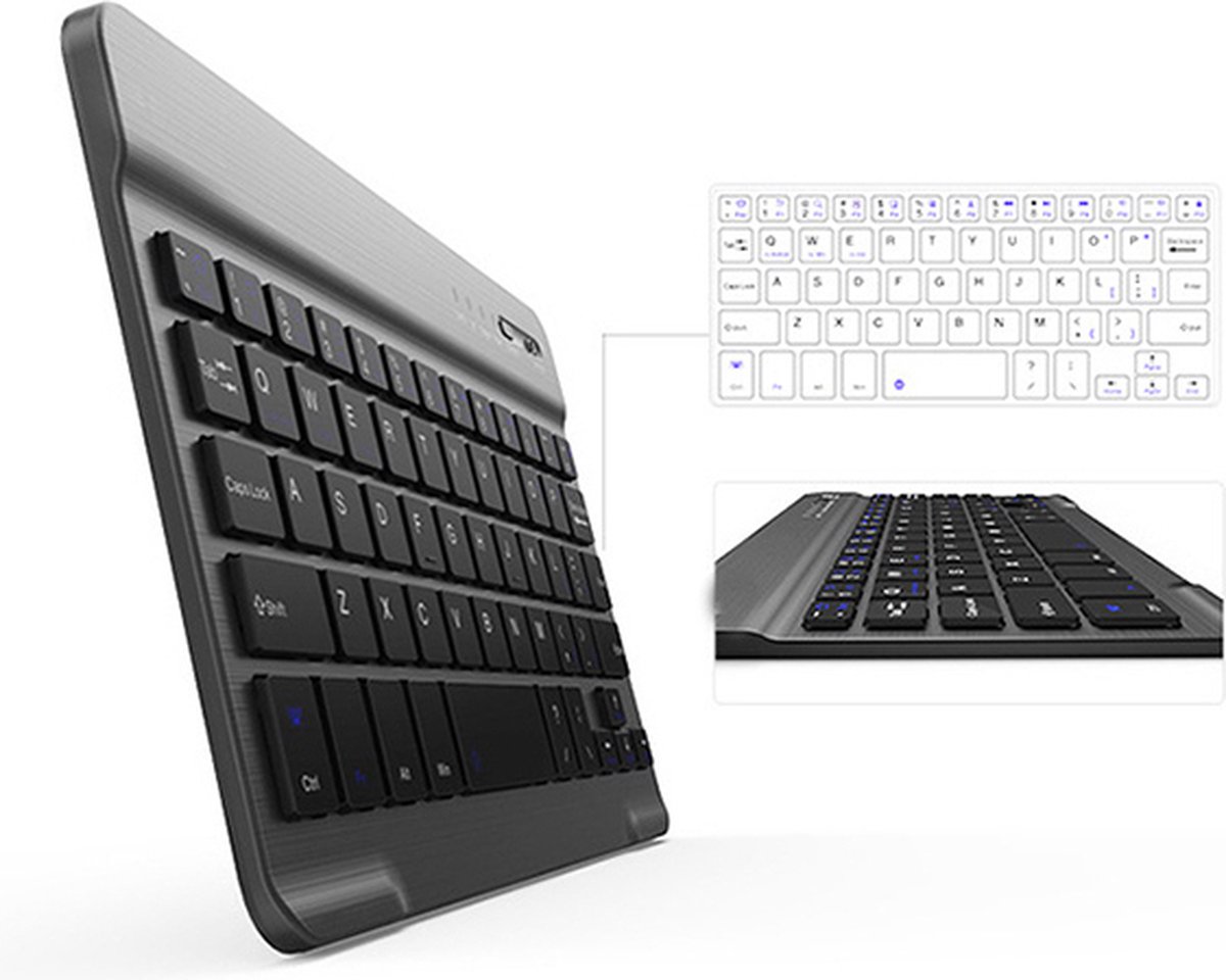 NÖRDIC KB-101 Toetsenbord - Bluetooth 5.0 - US Indeling - 78 Keys - USB-C - IOS, Android en Windows - Oplaadbaar thumbnail 2