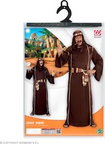 Widmann - 1001 Nacht & Arabisch & Midden-Oosten Kostuum - Machtige Sjeik Abu Bruin - Man - Bruin - Large - Kerst - Verkleedkleding