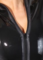 LateX - Robe en latex au design épuré avec col ouvert pour un look discipliné Taille XL - Noir
