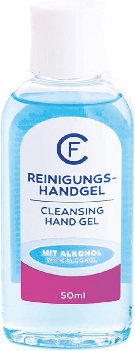 Cleansing Handgel 1 doosje met 20 flesjes van 50 ml met 70% alc. Ideaal om mee te nemen in de jas of handtas