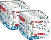 Huggies - Natural - 0% Plastic - Billendoekjes - 1152 babydoekjes - 24 x 48