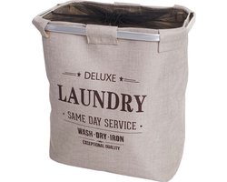 Wasmand MCW-C34, Wasbox Wasmand Wasmand met net, 1 vak 56x49x30cm 82l ~ beige
