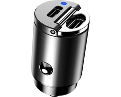 MMOBIEL Dual USB C Autolader Adapter - 45W Sigarettenaansteker USB Snellader - Ultra Compact Autotelefoon Lader - USB Oplader