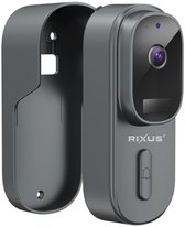 Rixus RXCM23 Smart 2K Wifi video deurbel - Draadloze deurbel - op batterijen - met camera - Grijs